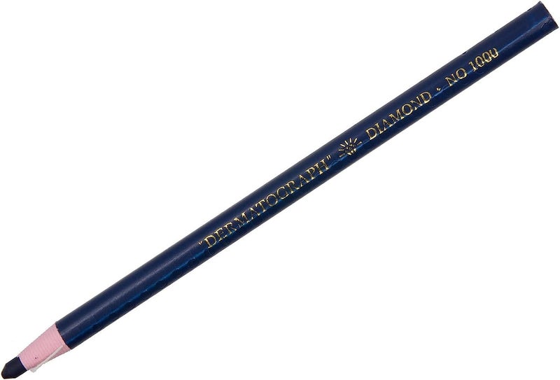 LENITH Korean Glass Markers Grease Pencils Peel-Off Type Grease Pencils/Wax Pencil for Vinyl, Metal, Skin, Paper, window glass, Checking Markers (12 Pencils) Color:Navy - Image 3